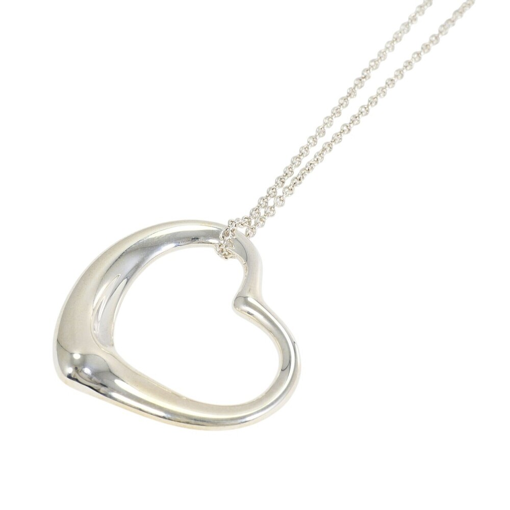 Tiffany & Co. Open Heart Large Silver Necklace, Total Weight 16.2g, 74cm, Lik...